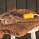 Bamboo fibre terry bath towel brown